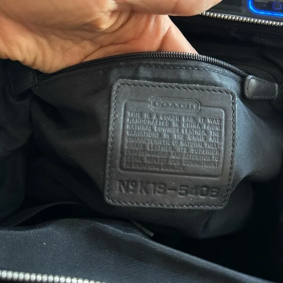 Coach Black Leather Bag - Picture 3 of 4